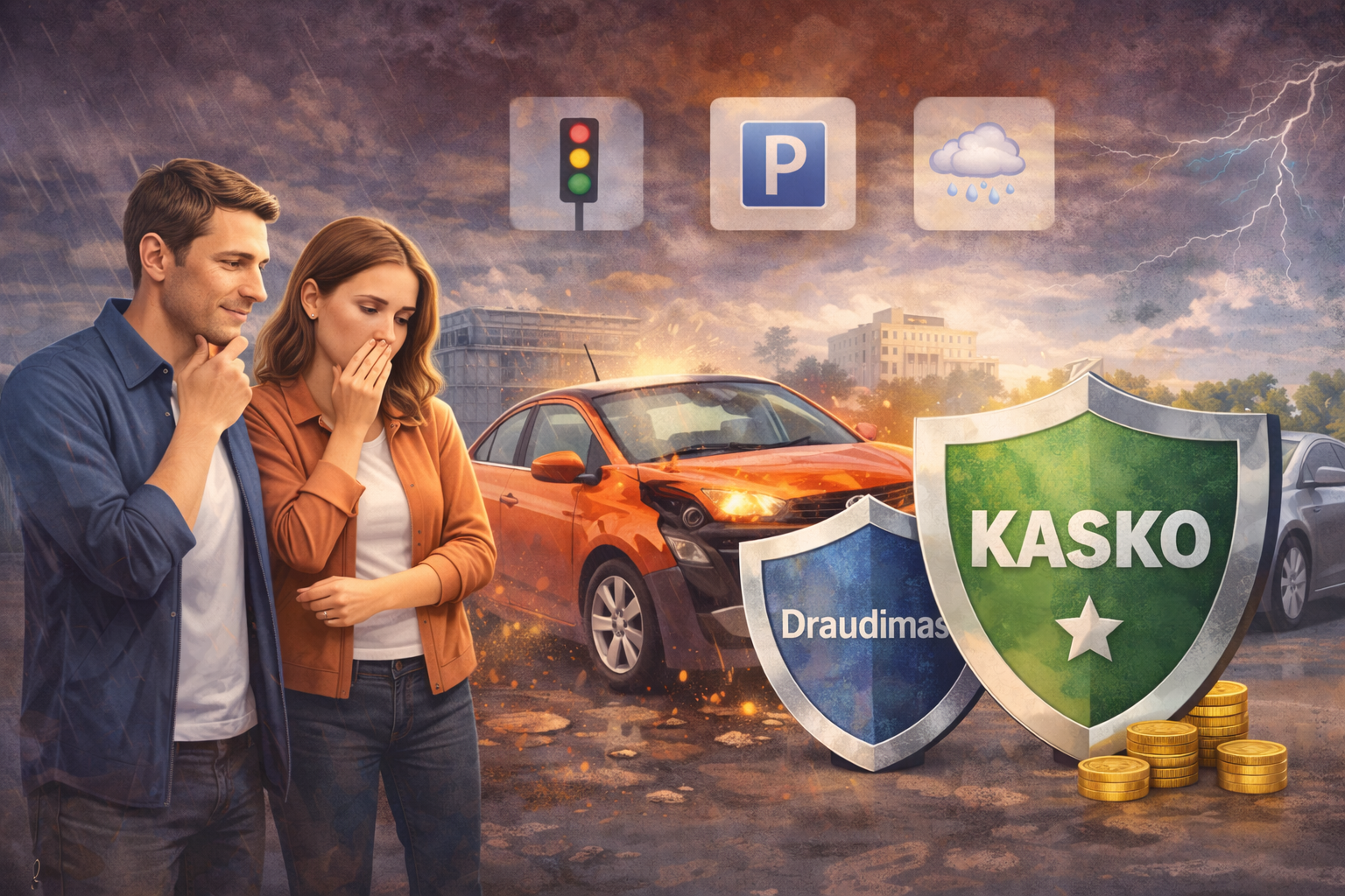 Kodėl svarbu apdrausti automobilį iškart: privalomas draudimas, KASKO, rizikos ir kaip neprarasti pinigų po sandorio